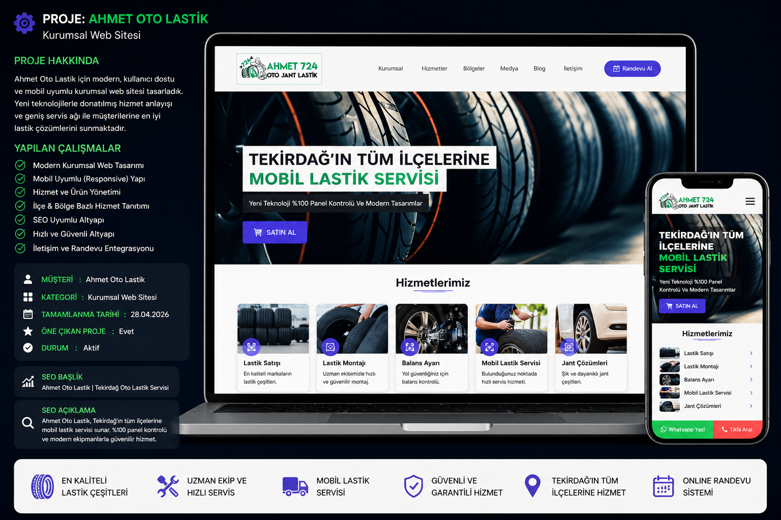 Ahmet 724 Oto Jant Lastik Web Sitesi
