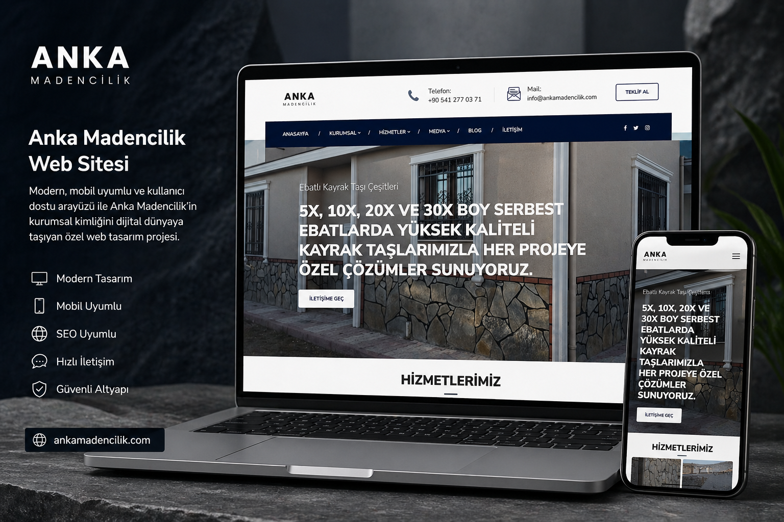 Anka Madencilik Web Sitesi